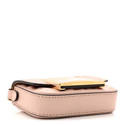 Fendi Nappa Matisse FF Embossed Nano Maxi Buckle Baguette Charm Rosa Quarzo 4 of 8