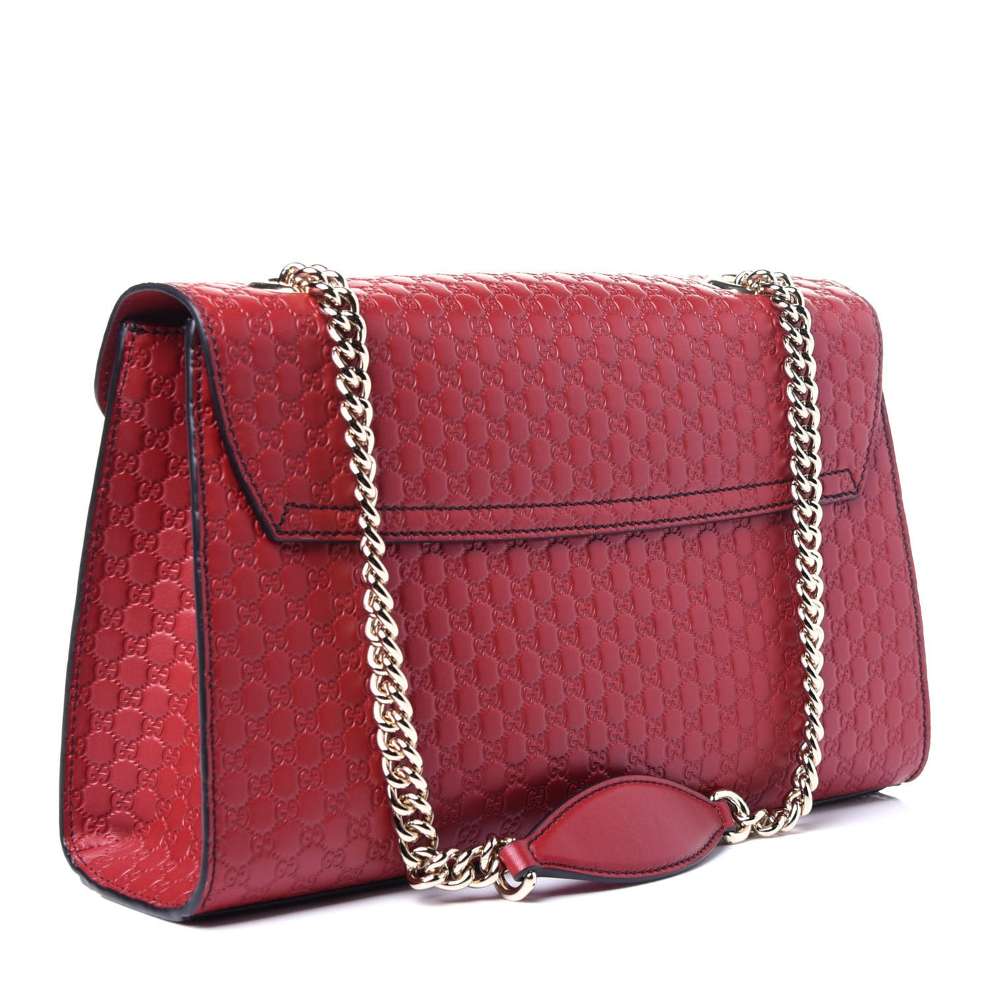 Microguccissima Medium Emily Chain Shoulder Bag Red