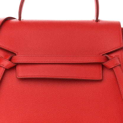 Celine Grained Calfskin Micro Belt Bag Bright Red 9 of 11
