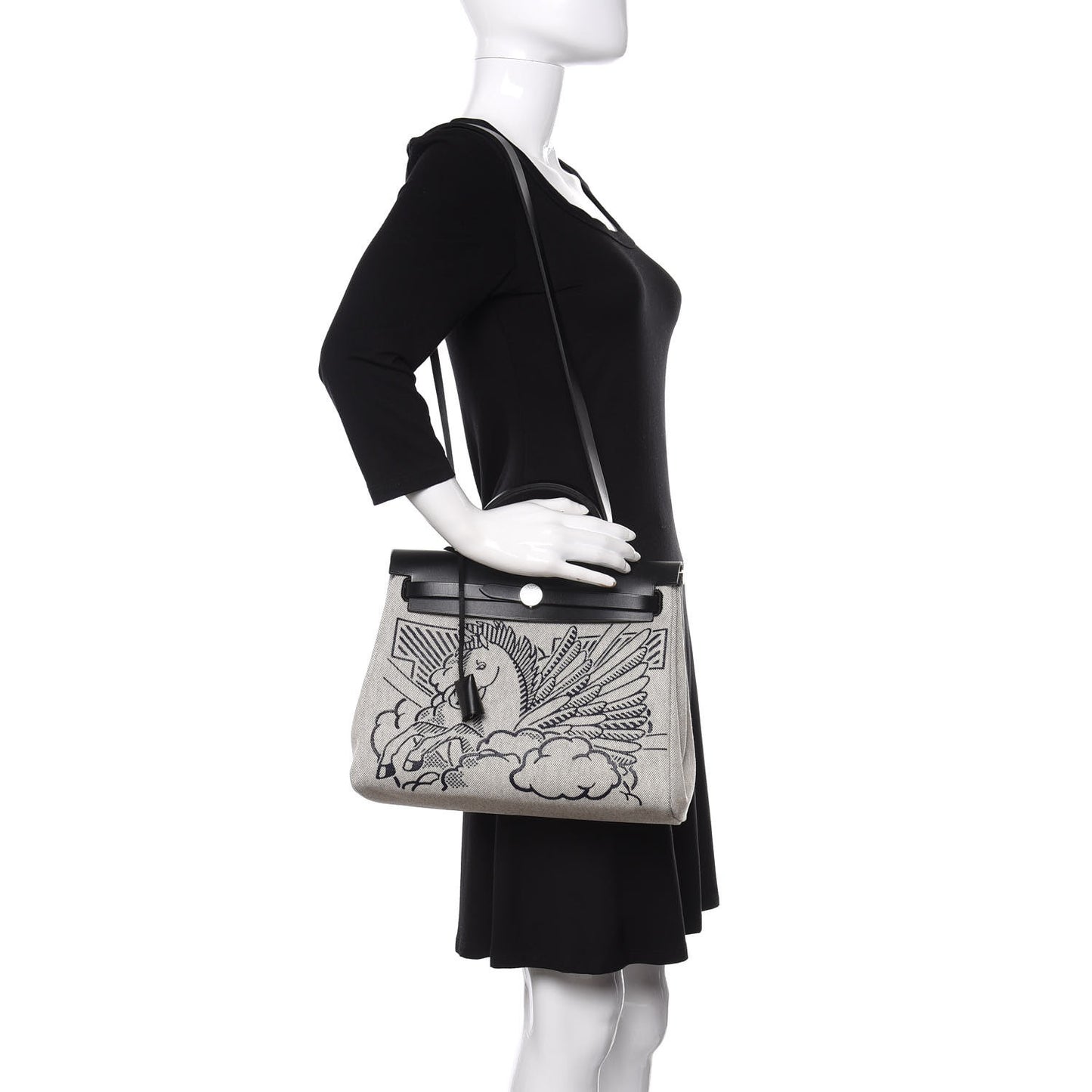 Vache Hunter Toile Pegase Pop Herbag Zip Retourne 31 PM Bleu Indigo