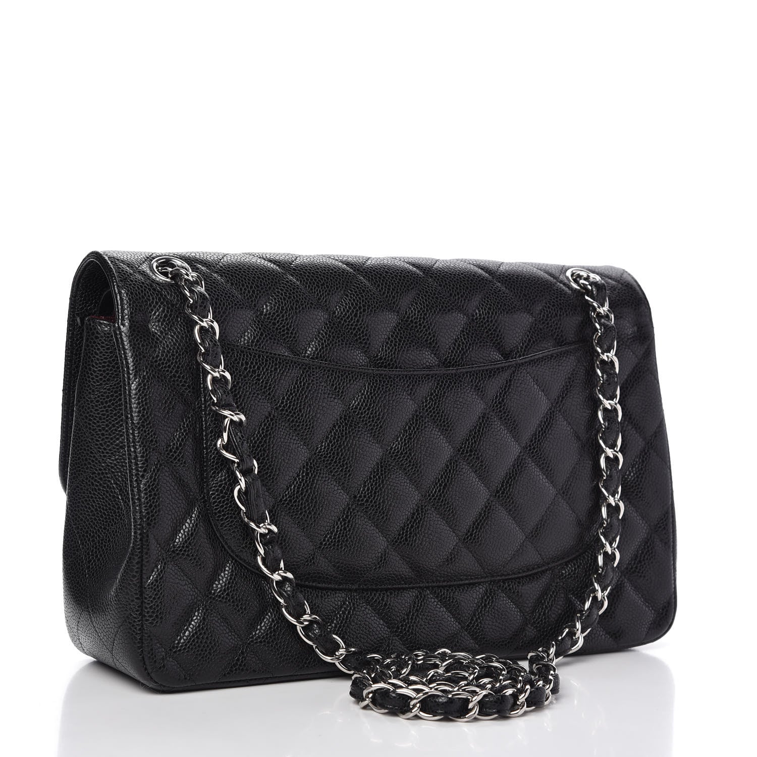 Chanel Caviar Quilted Jumbo Double Flap Black 3 of 11