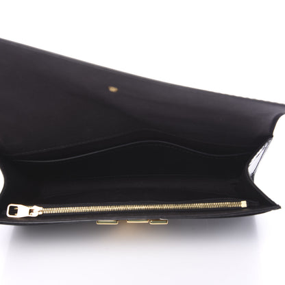 Louis Vuitton Patent Louise Clutch Black 4 of 11