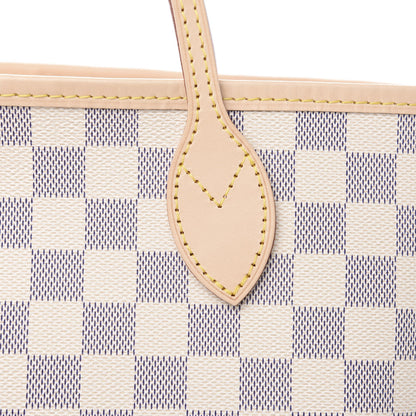Louis Vuitton Damier Azur Neo Neverfull MM Rose Ballerine 9 of 10