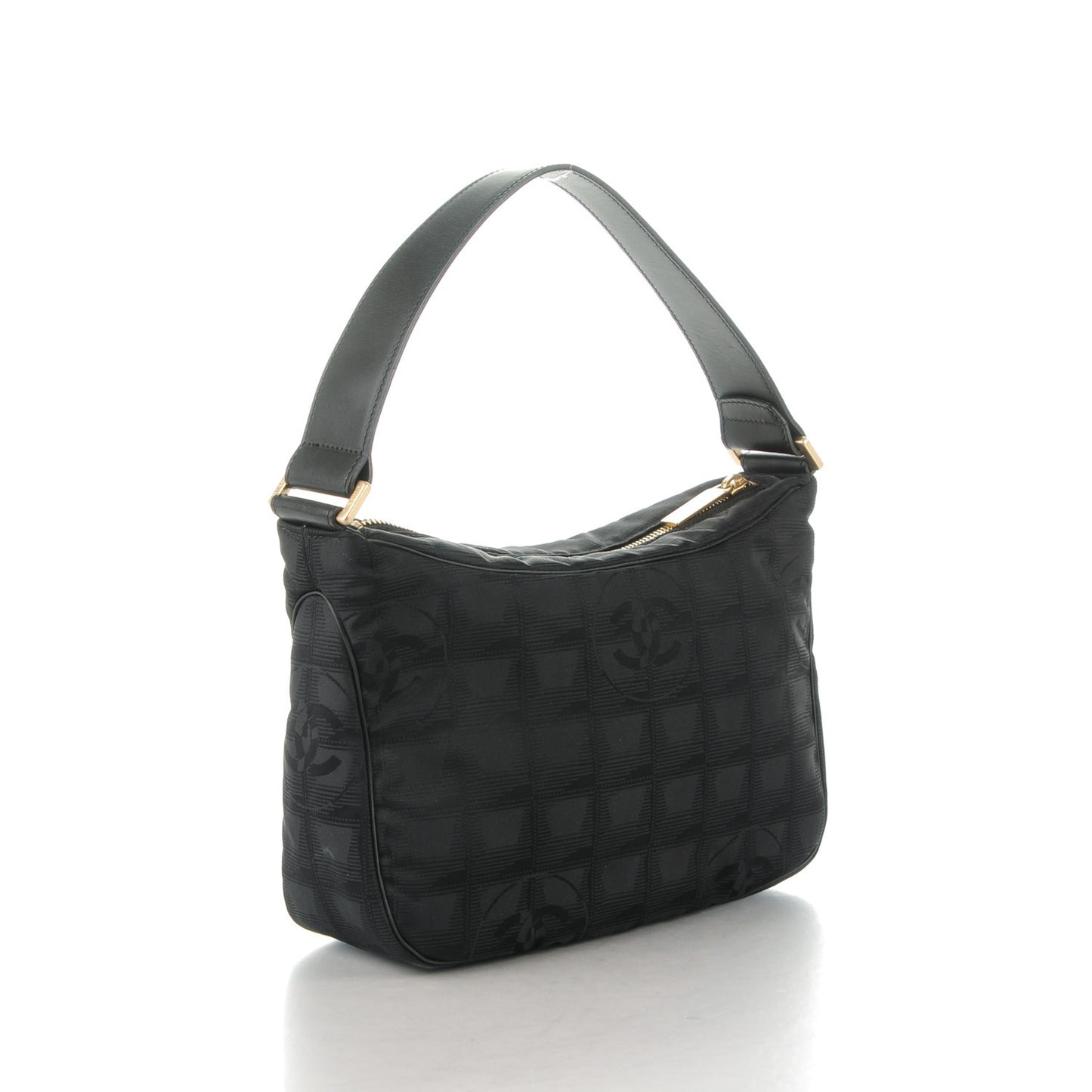 Nylon Travel Hobo Black