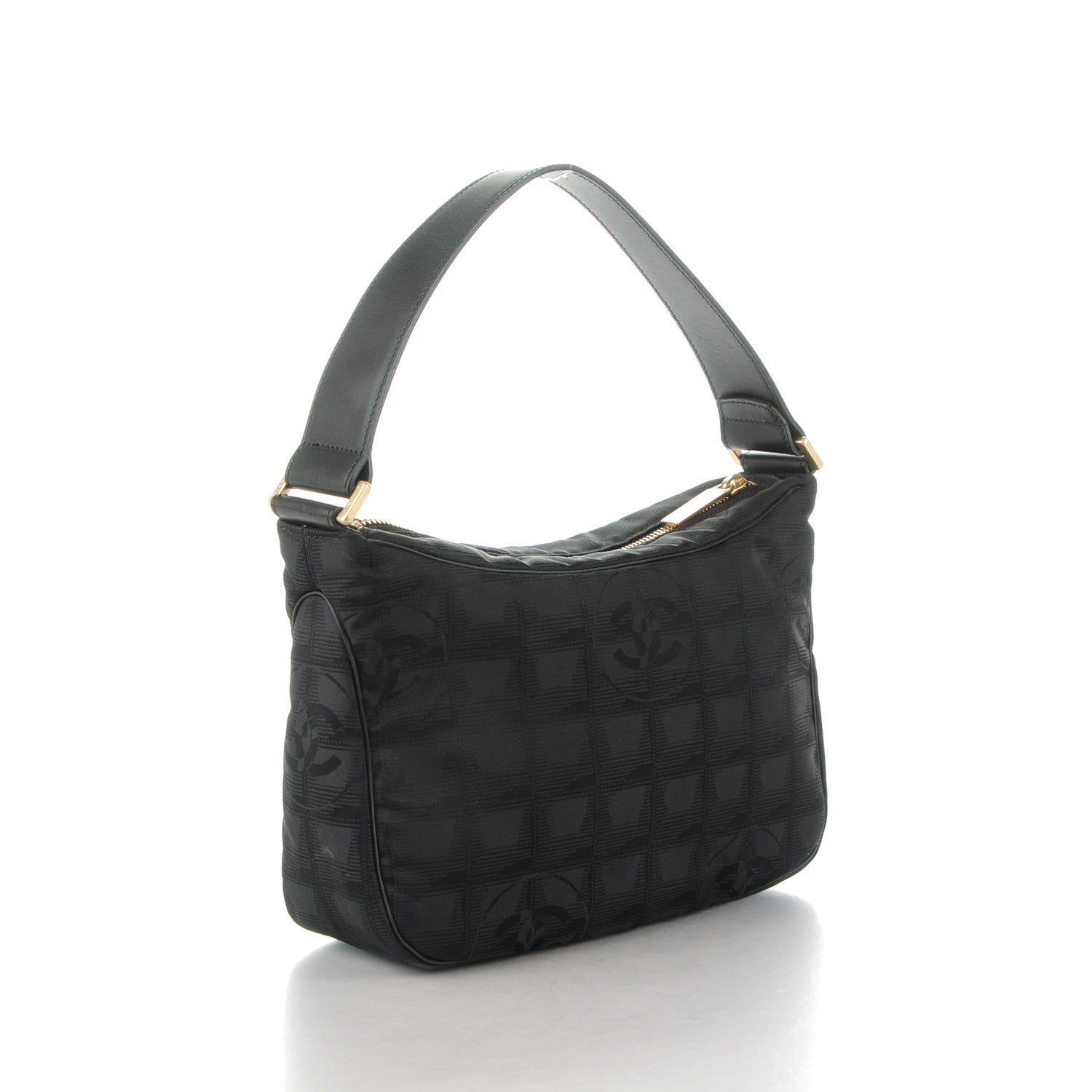 Chanel Nylon Travel Hobo Black 3 of 7