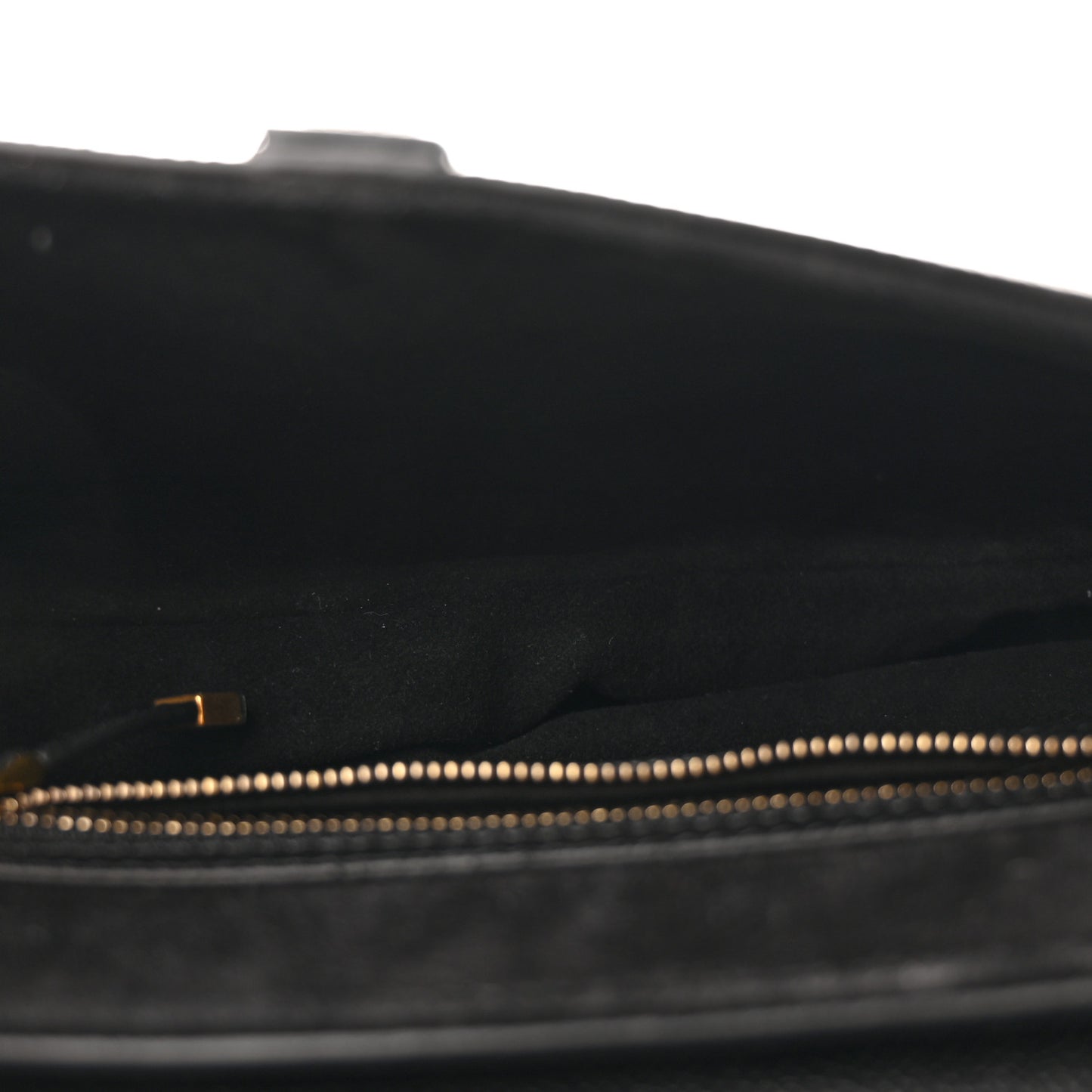Grained Calfskin Saddle Bag Black