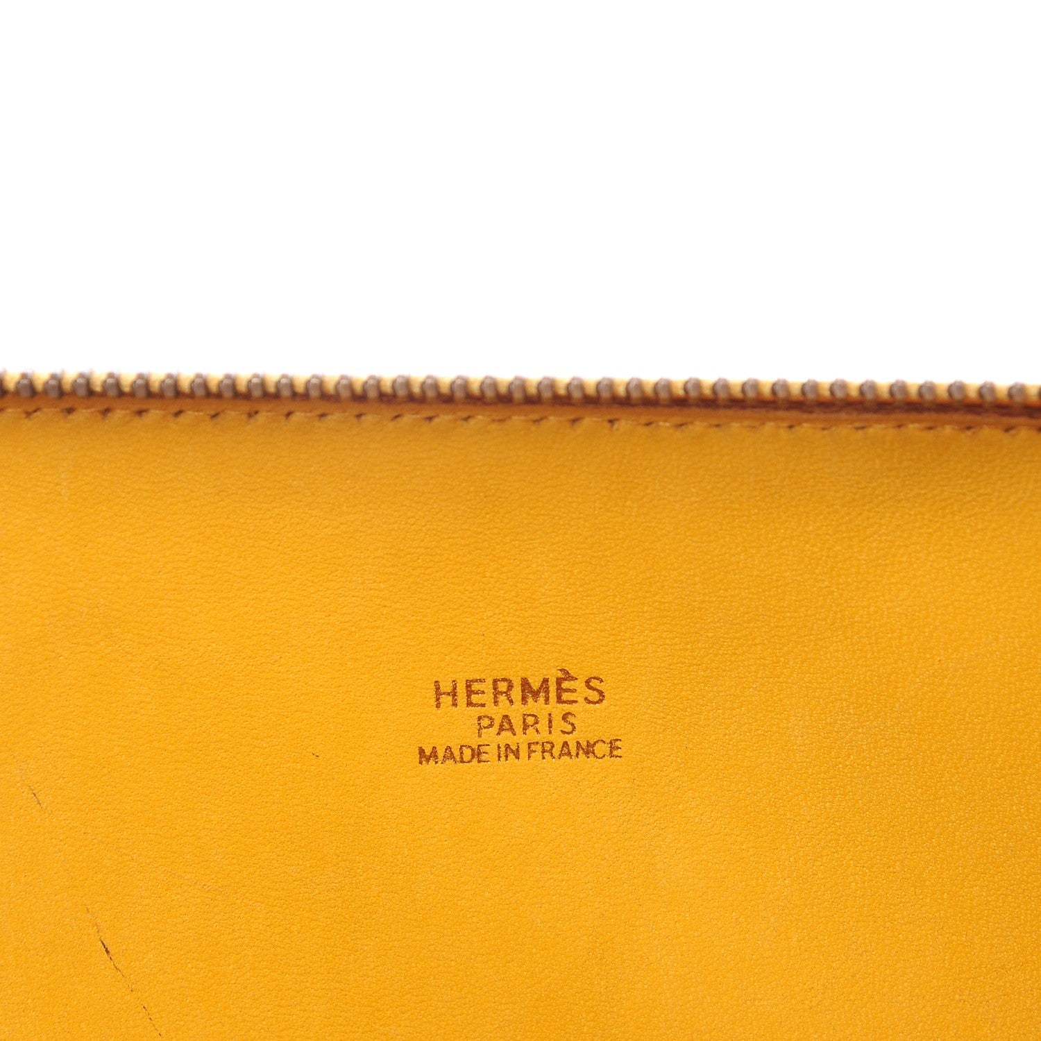 Hermes Courchevel Bi Color Bolide 35 Jaune Gold 8 of 19