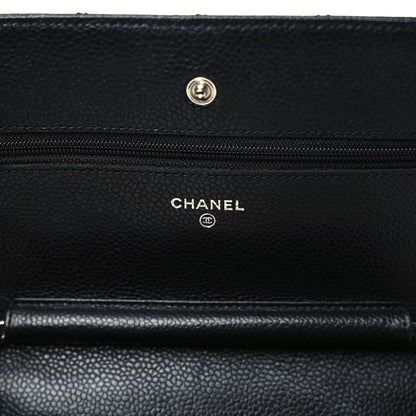 Chanel Caviar Quilted Wallet On Chain WOC Black 8 of 12