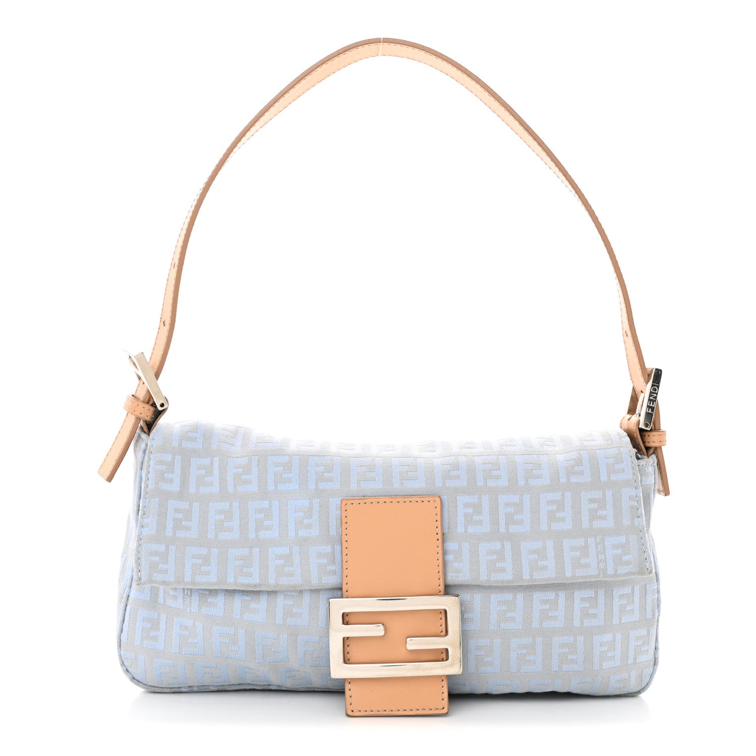 Fendi Zucchino Baguette Celeste Natural 1 of 11