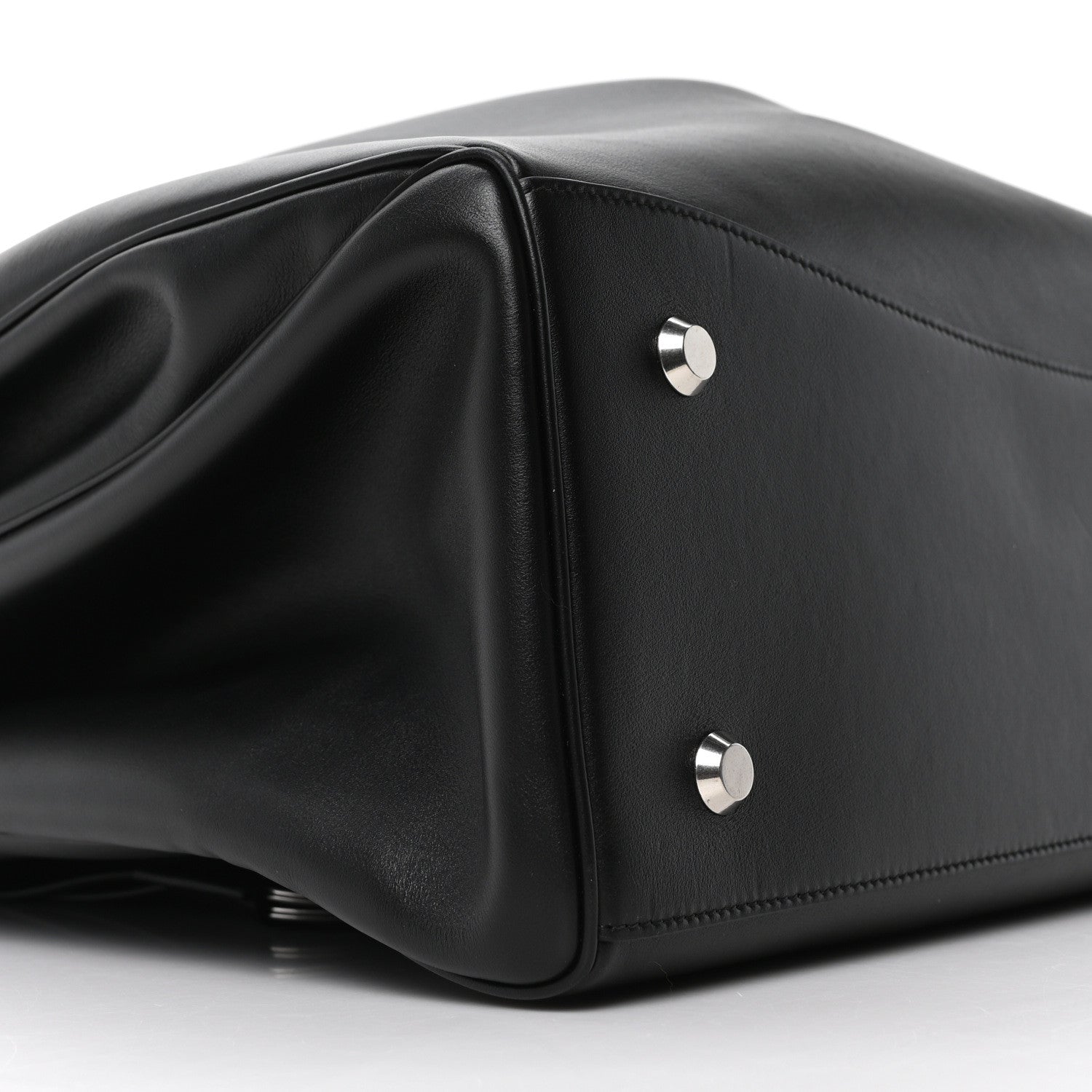 Balenciaga Smooth Calfskin Rodeo XL Top Handle Handbag Black 8 of 9