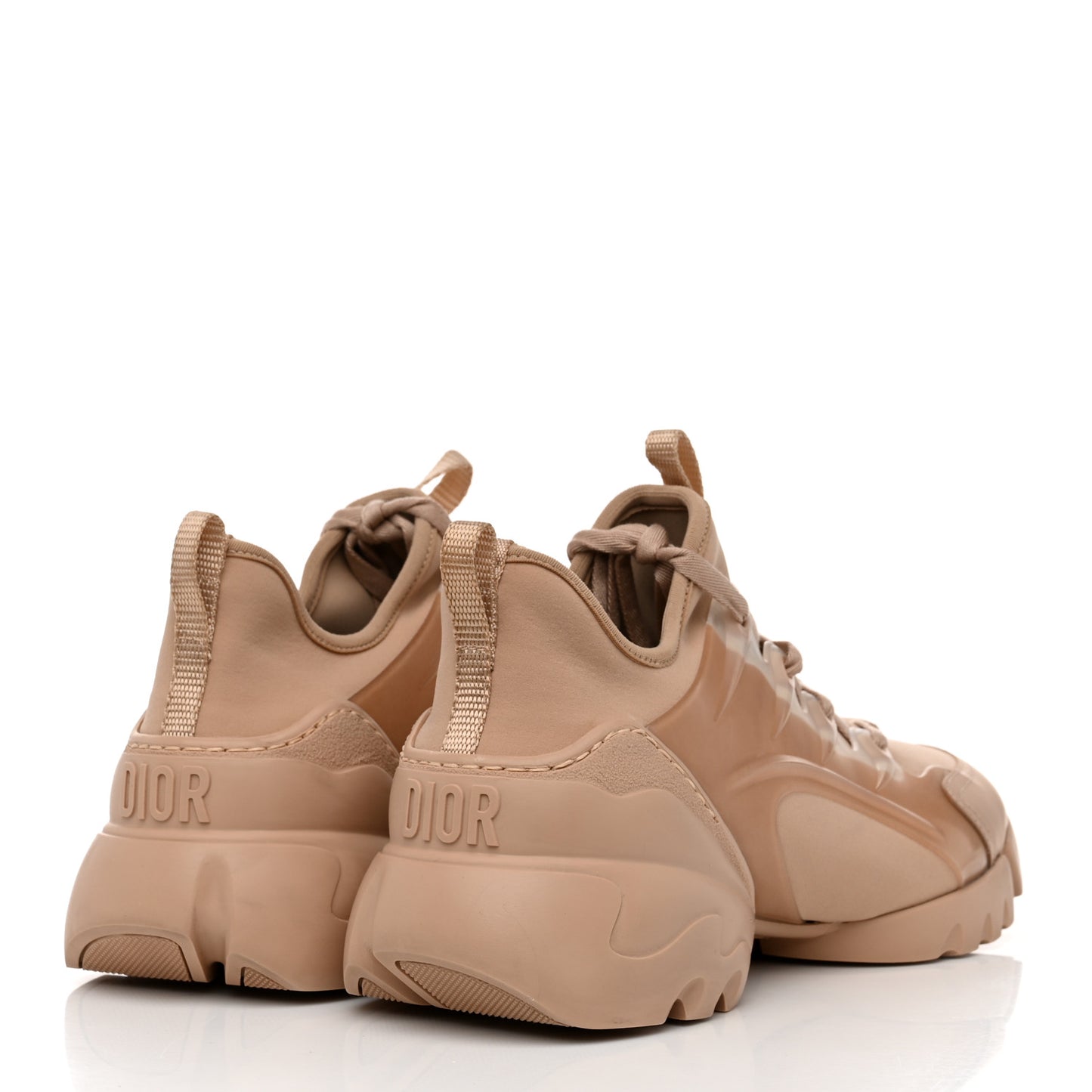 Neoprene Rubber Womens D-Connect Sneakers 39.5 Nude