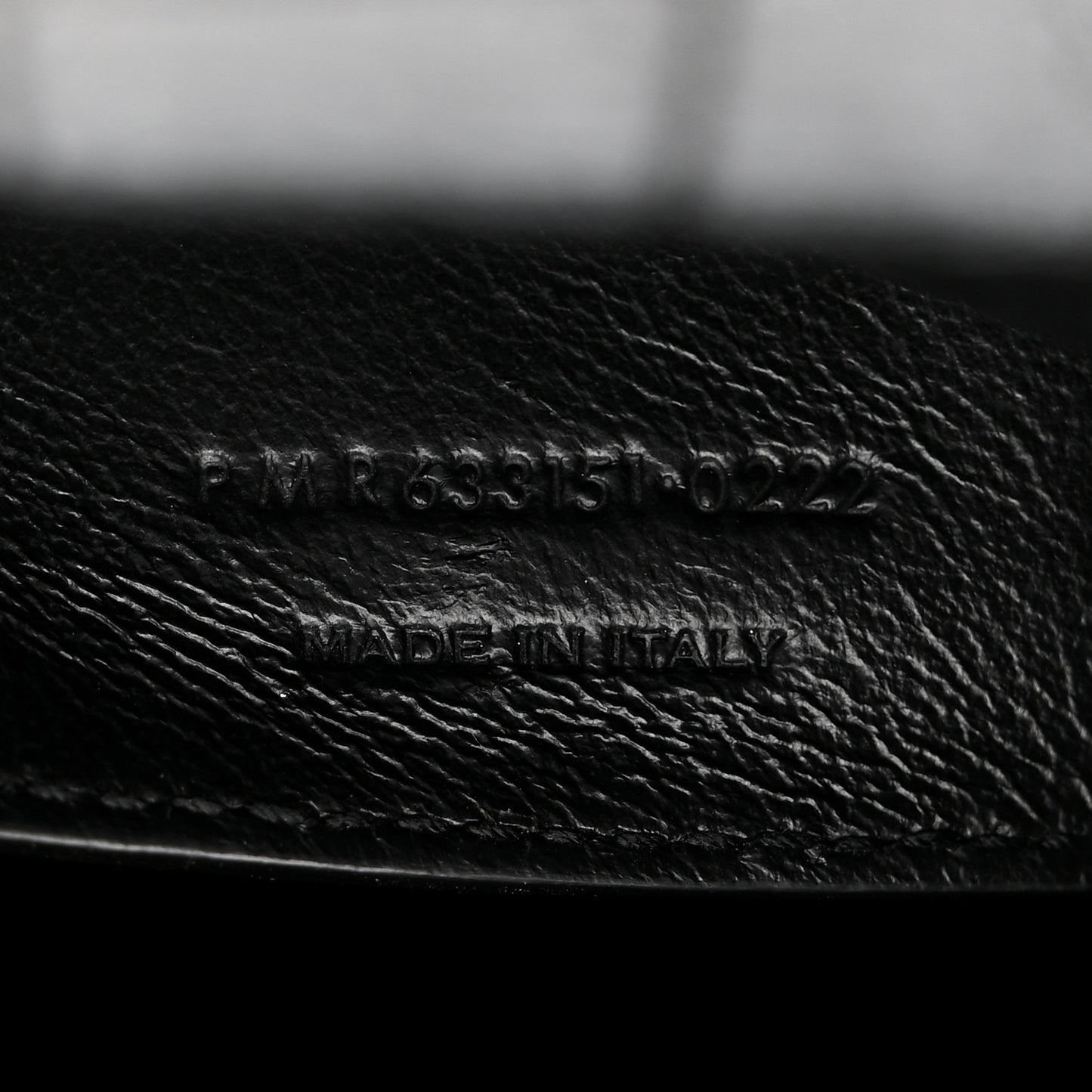 Calfskin Crocodile Embossed Matelasse Monogram Baby Niki Chain Satchel Black