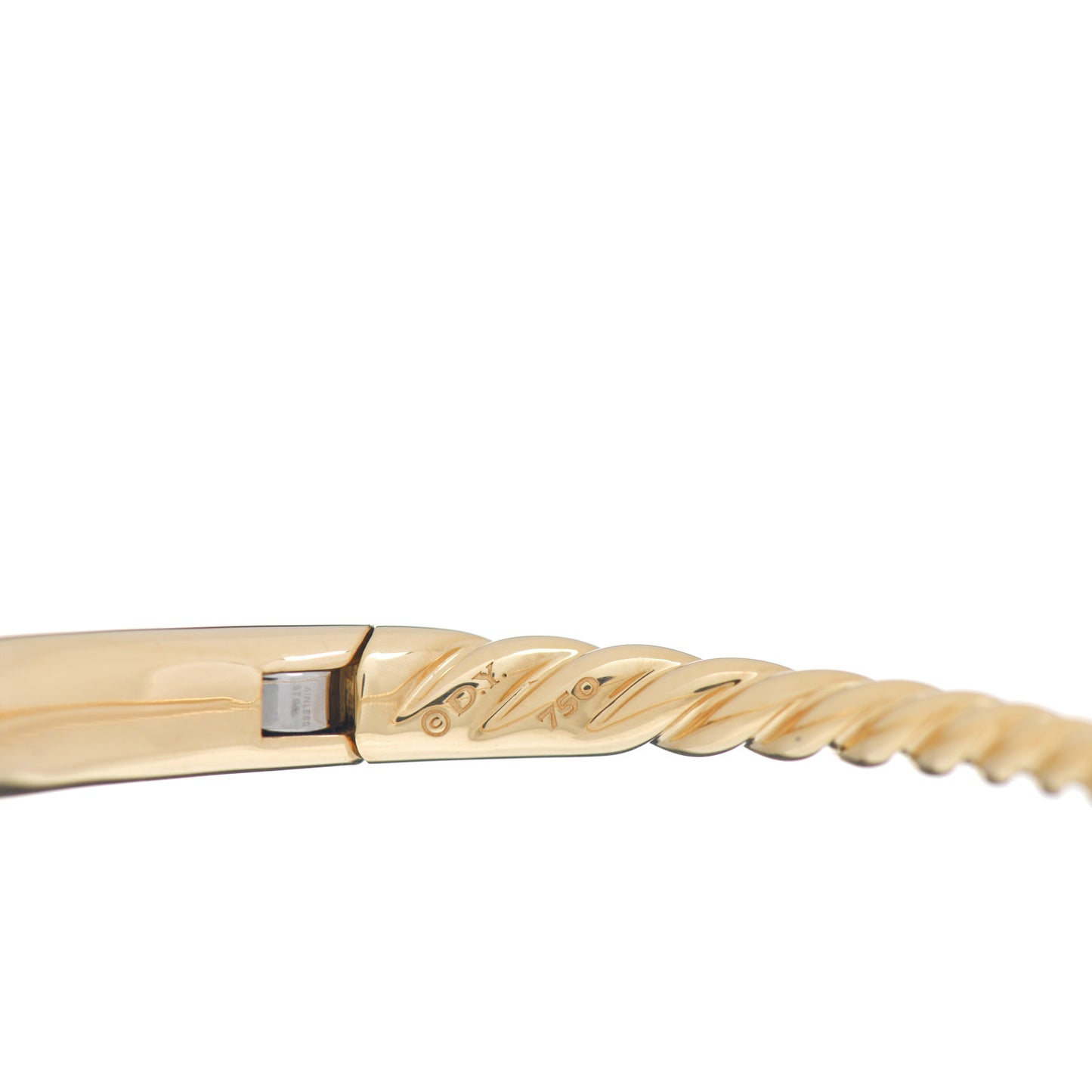 18K Yellow Gold 6.5mm Pure Form Smooth Bracelet