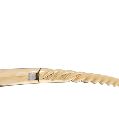 David Yurman 18K Yellow Gold 6.5mm Pure Form Smooth Bracelet 4 of 4