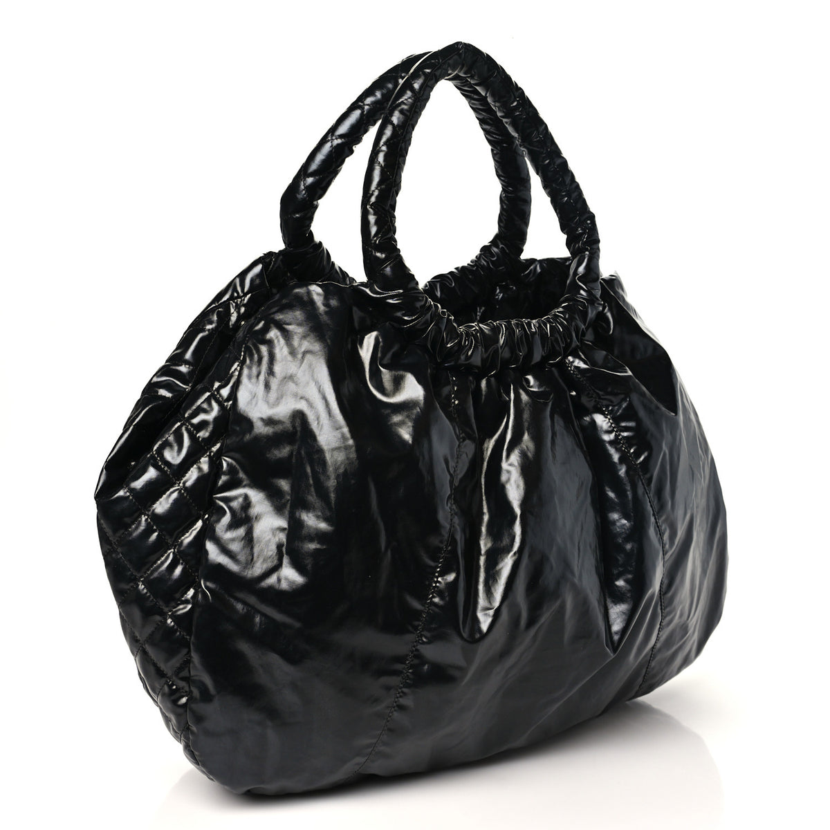 Chanel Nylon Quilted Cabas  Black 3 of 10