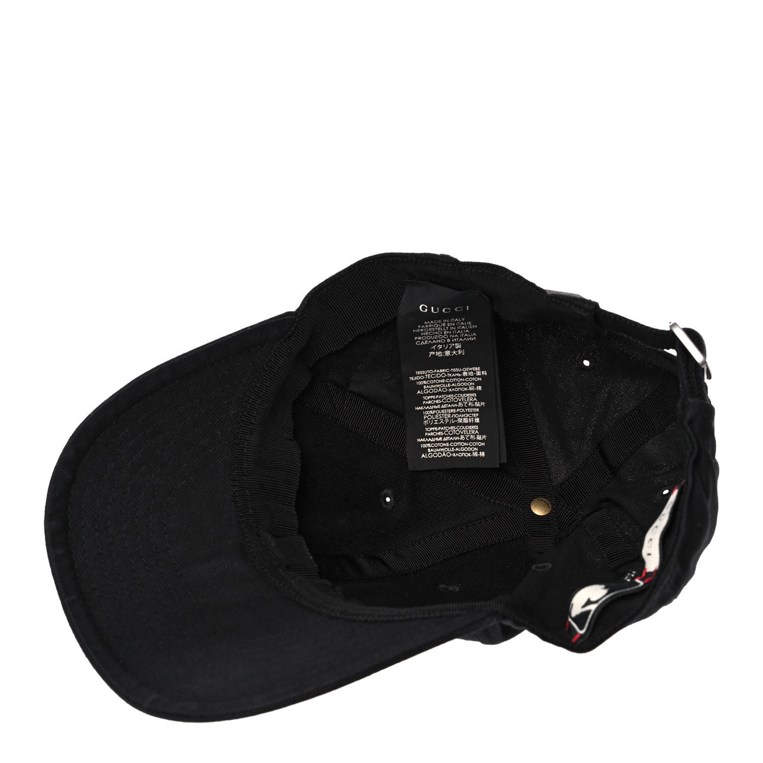 Gucci X MLB Cotton NY Yankees Baseball Hat 57-61 Black 6 of 8