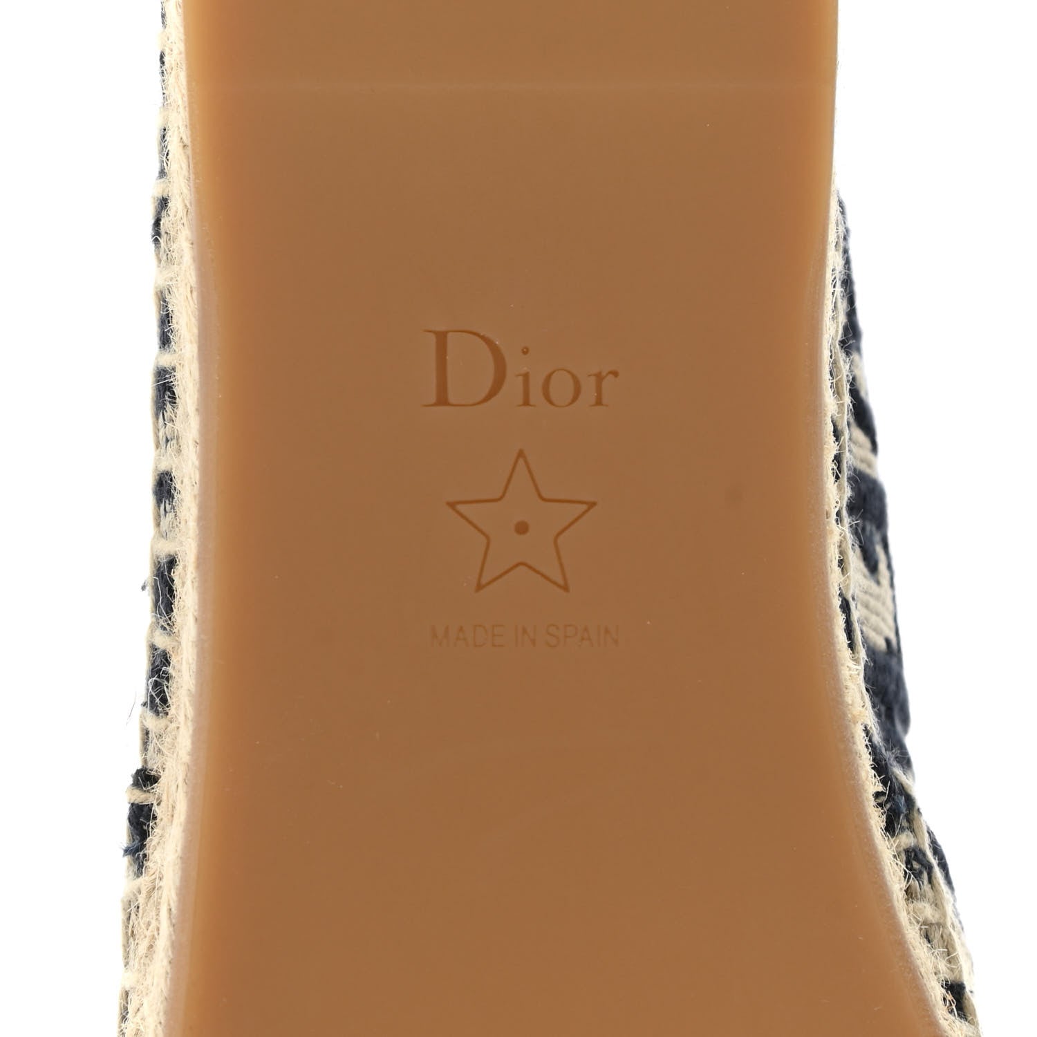 Christian Dior Oblique Embroidered Granville 15mm Espadrilles 38.5 Deep Blue 6 of 9