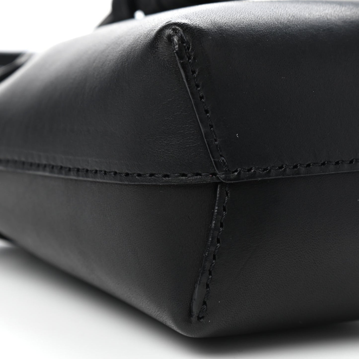 Calfskin Baby Bucket Bag Black Flamma