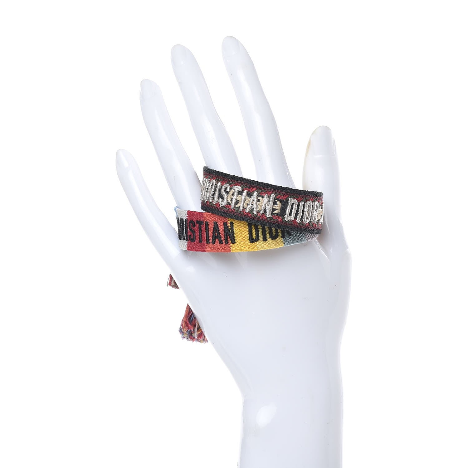 Christian Dior Woven Cotton J'Adior Friendship Bracelet Set Multicolor 2 of 4