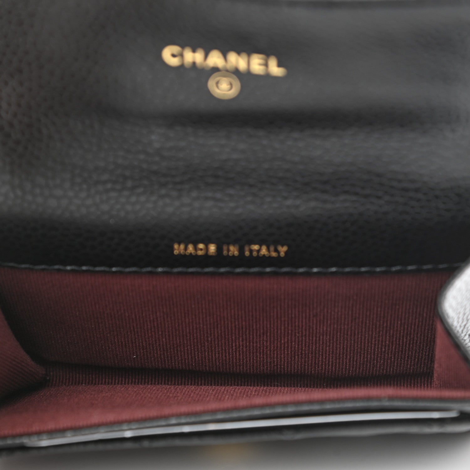 Chanel Caviar Quilted Flap Card Holder Wallet Black 5 of 9