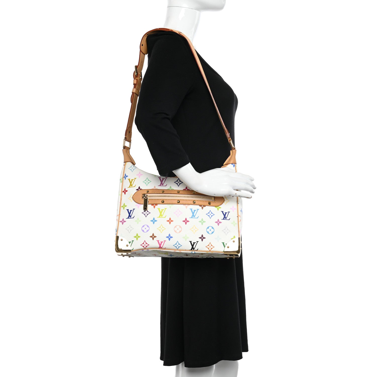Louis Vuitton Monogram Multicolor Boulogne White 2 of 11