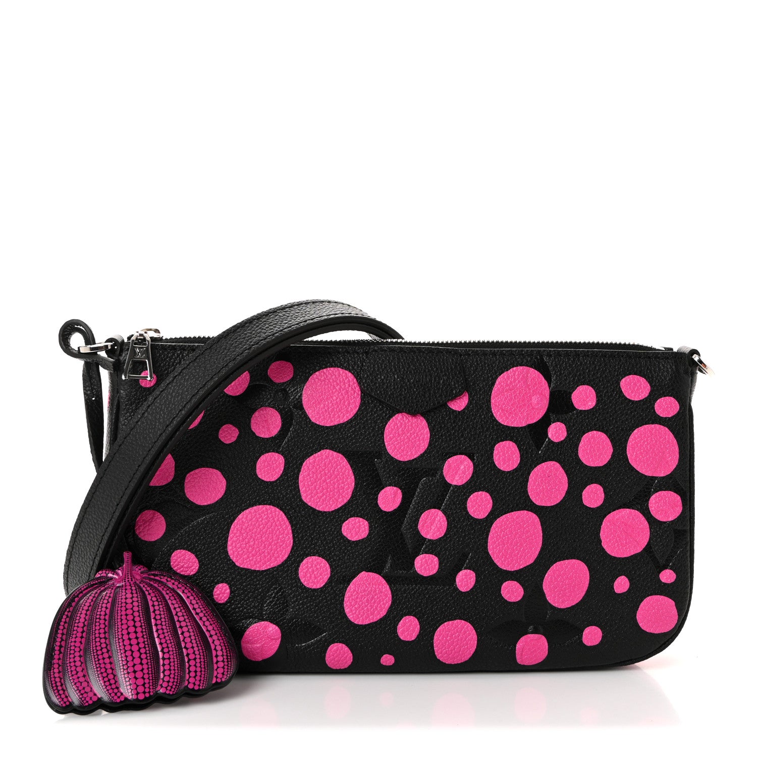 Louis Vuitton LV X YK Empreinte Multi Pochette Accessories Large Pochette Black Fuchsia 1 of 9