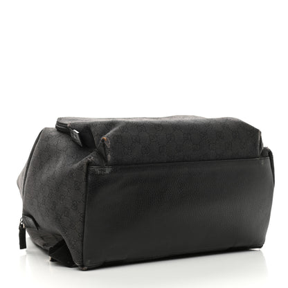 Gucci Denim Monogram Medium Backpack Black 4 of 16