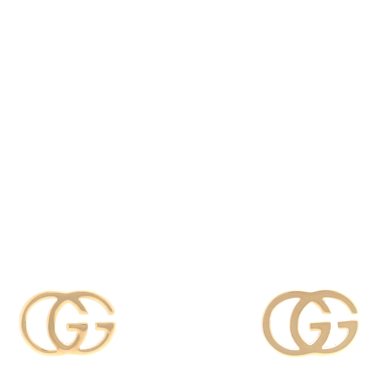 18K Yellow Gold Running G Stud Earrings