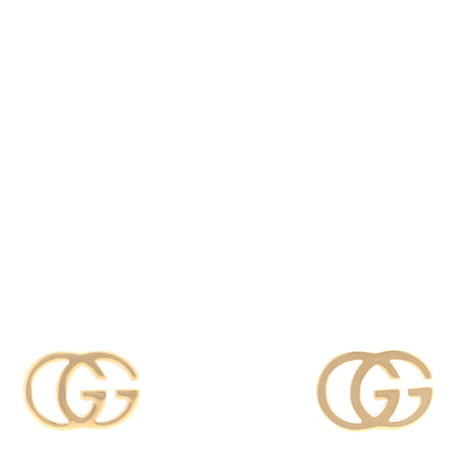 Gucci 18K Yellow Gold Running G Stud Earrings 1 of 4