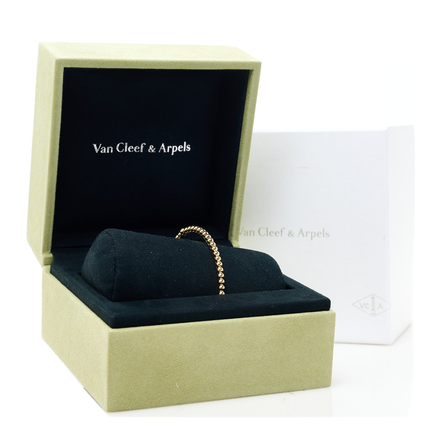Van Cleef & Arpels 18K Yellow Gold Perlee Pearls of Gold Bracelet L 4 of 4