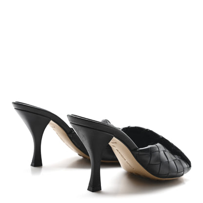 Bottega Veneta Nappa Intrecciato Blink Mule Sandals 38 Black 5 of 8