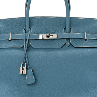 Hermes Togo Birkin 40 Blue Jean 8 of 10