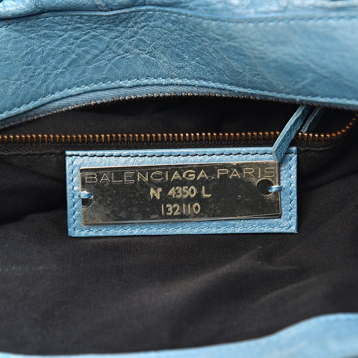 Balenciaga Agneau Classic Hardware Work Bleu Indigo 6 of 13