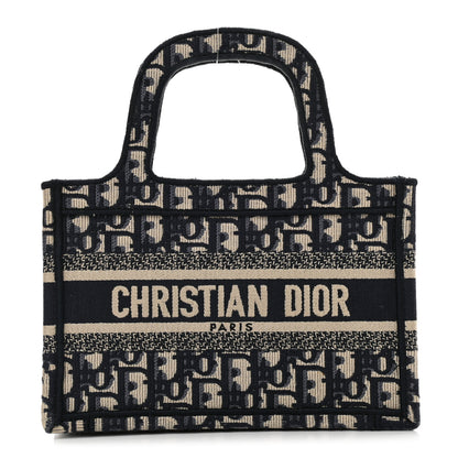 Christian Dior Oblique Mini Book Tote Blue Multicolor 1 of 12