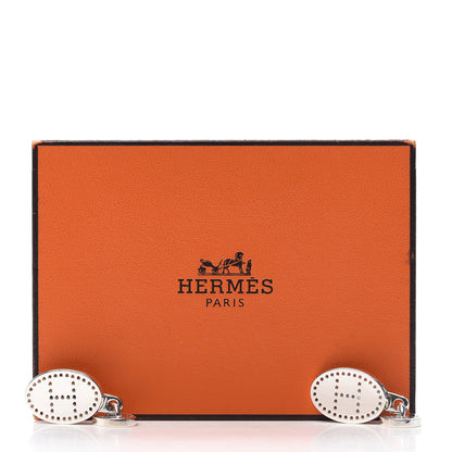 Hermes Sterling Silver Oval Cufflinks 6 of 6