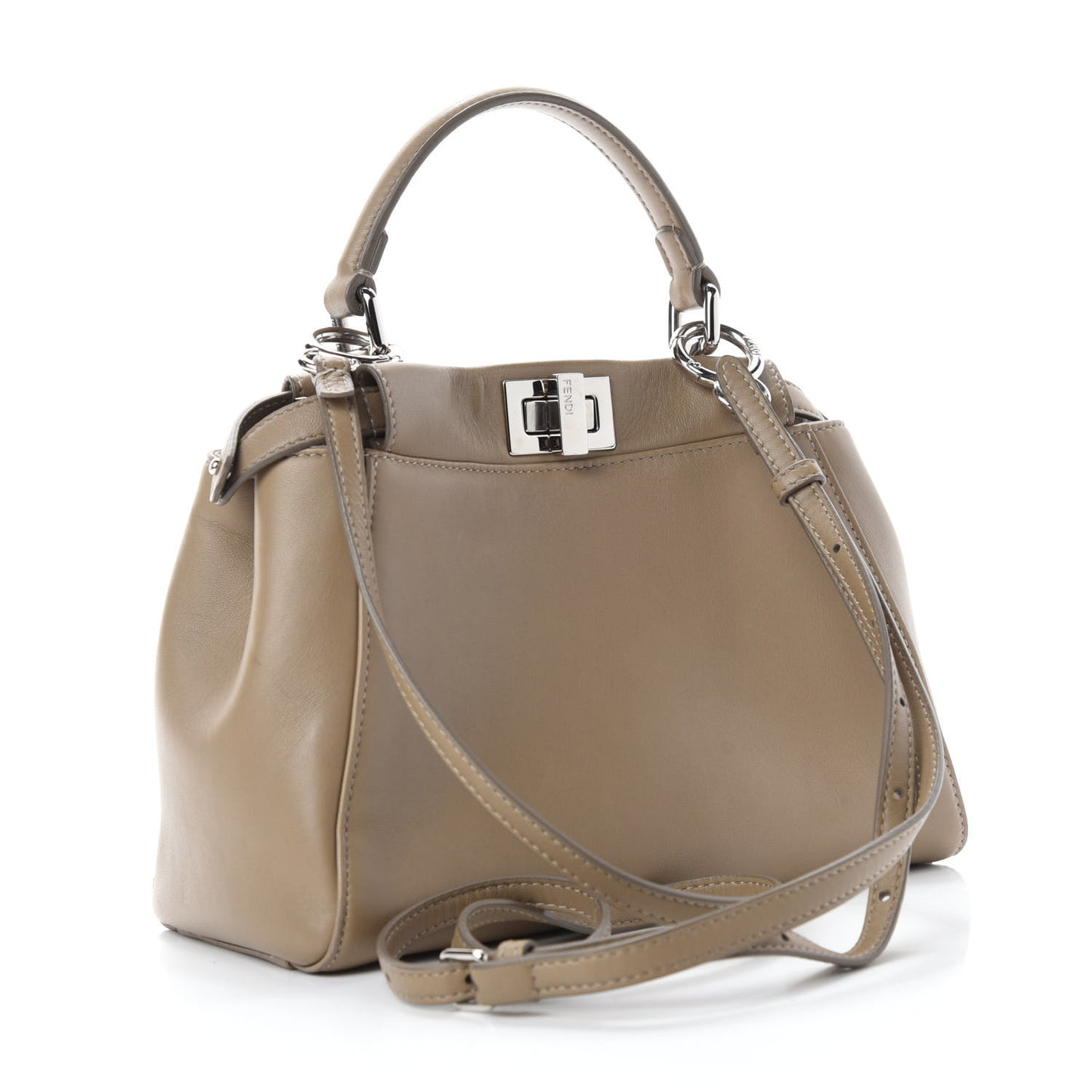 Nappa Mini Peekaboo Iconic Satchel Tortora