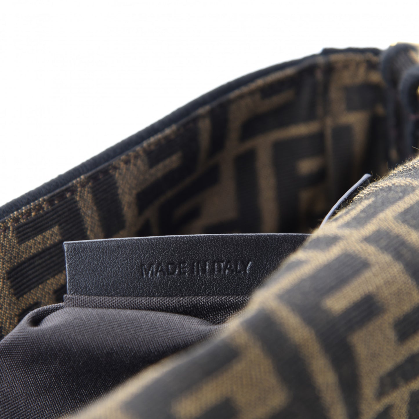 Fabric Jacquard FF 1974 Medium Baguette Tobacco Moro Black