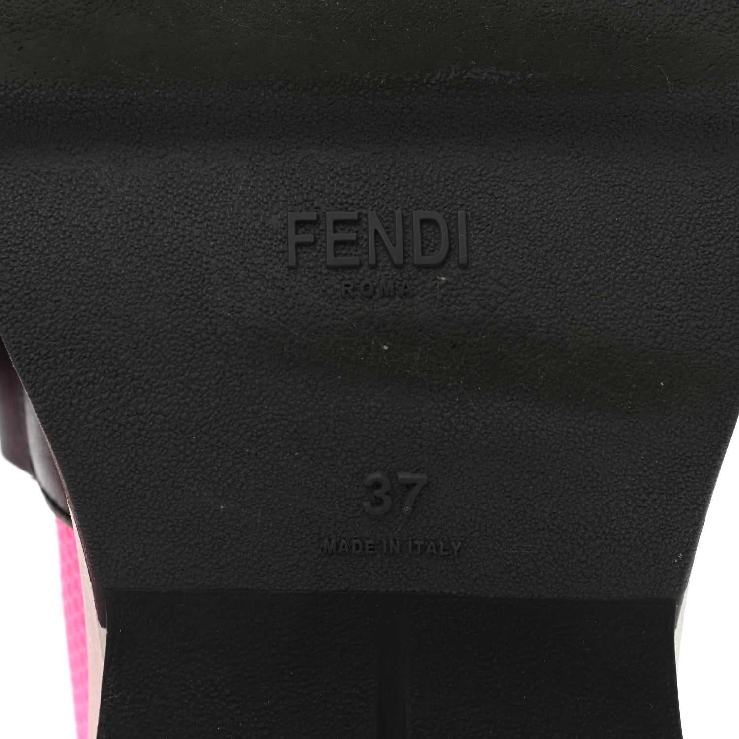 Fendi Stretch Yarn Stiff Band Rockoko Sneakers 37 Pink 6 of 7
