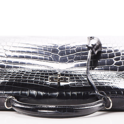 Hermes Shiny Niloticus Crocodile Kelly Sellier 32 11 of 36