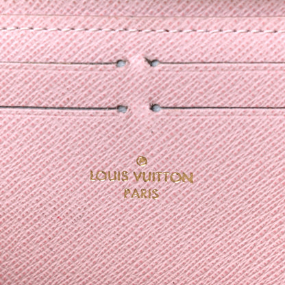 Louis Vuitton Damier Azur Clemence Wallet Rose Ballerine 6 of 8