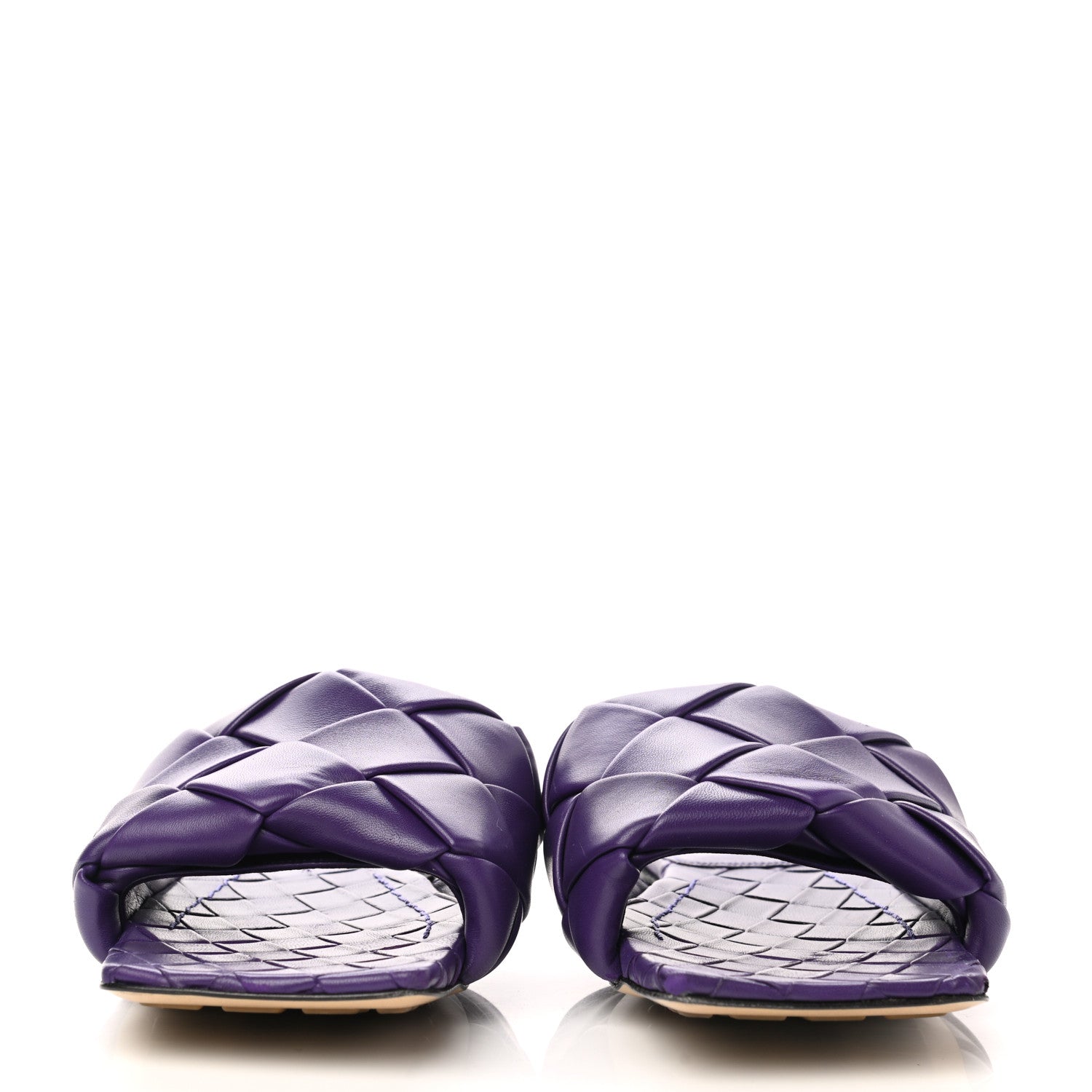 Bottega Veneta Nappa Maxi Intrecciato Lido Flat Sandals 38 Gumdrop 2 of 9
