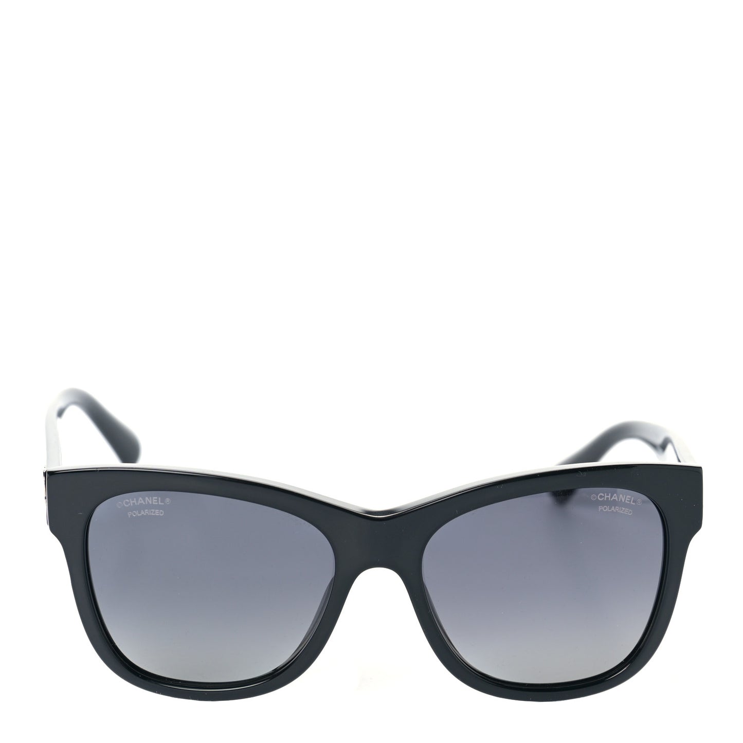 Acetate Polarized Square CC Sunglasses 5380 Black