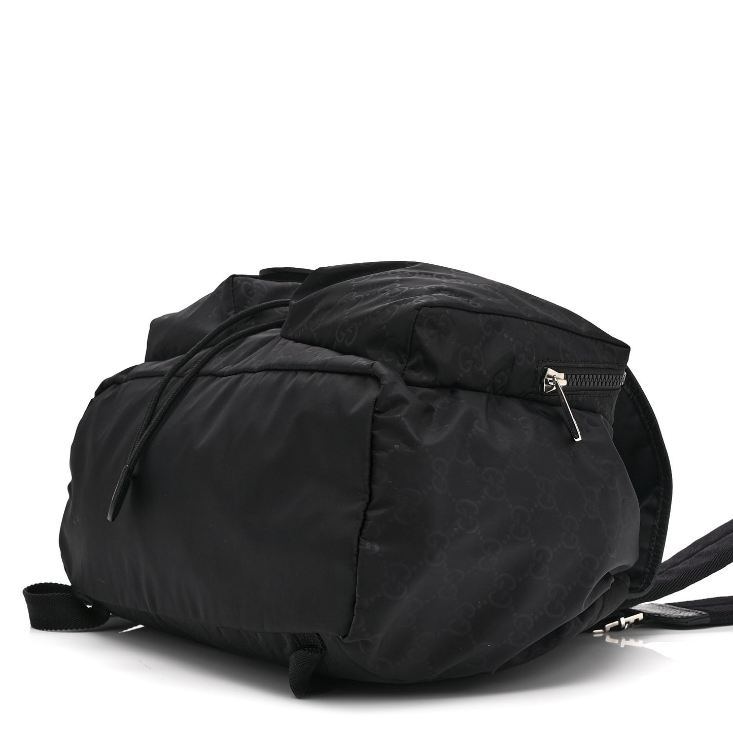Nylon Monogram Medium Light Single Buckle Backpack Black