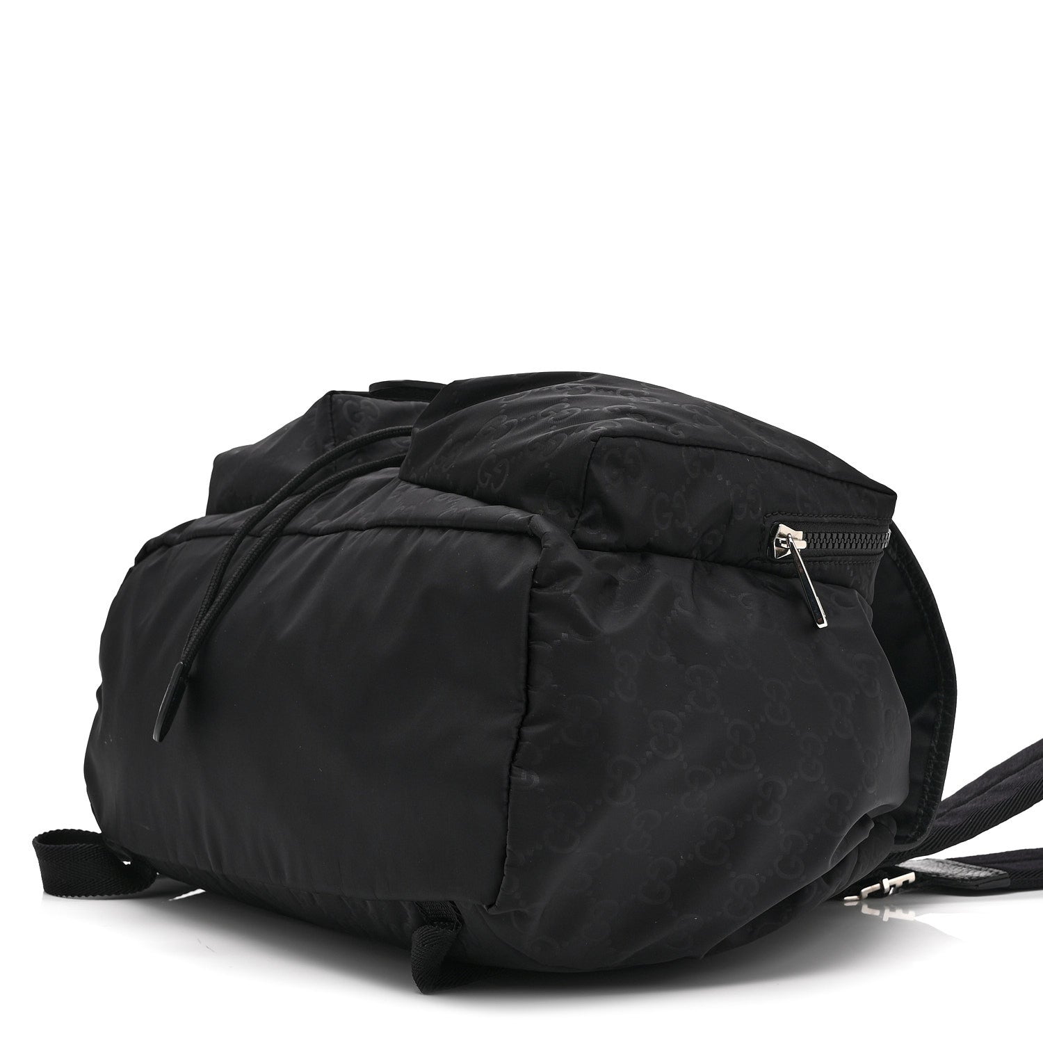 Gucci Nylon Monogram Medium Light Single Buckle Backpack Black 11 of 11
