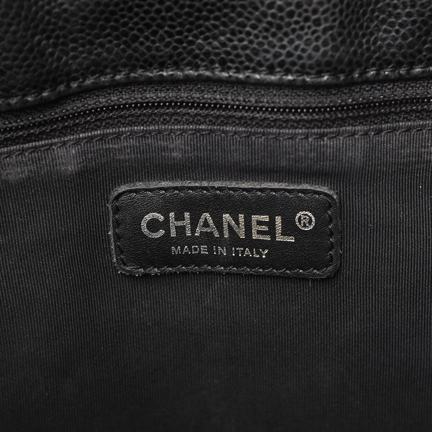 Chanel Caviar Quilted Petit Shopping Tote PST Black 6 of 12