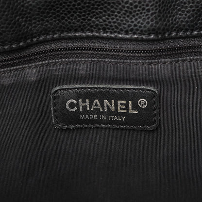 Chanel Caviar Quilted Petit Shopping Tote PST Black 6 of 12