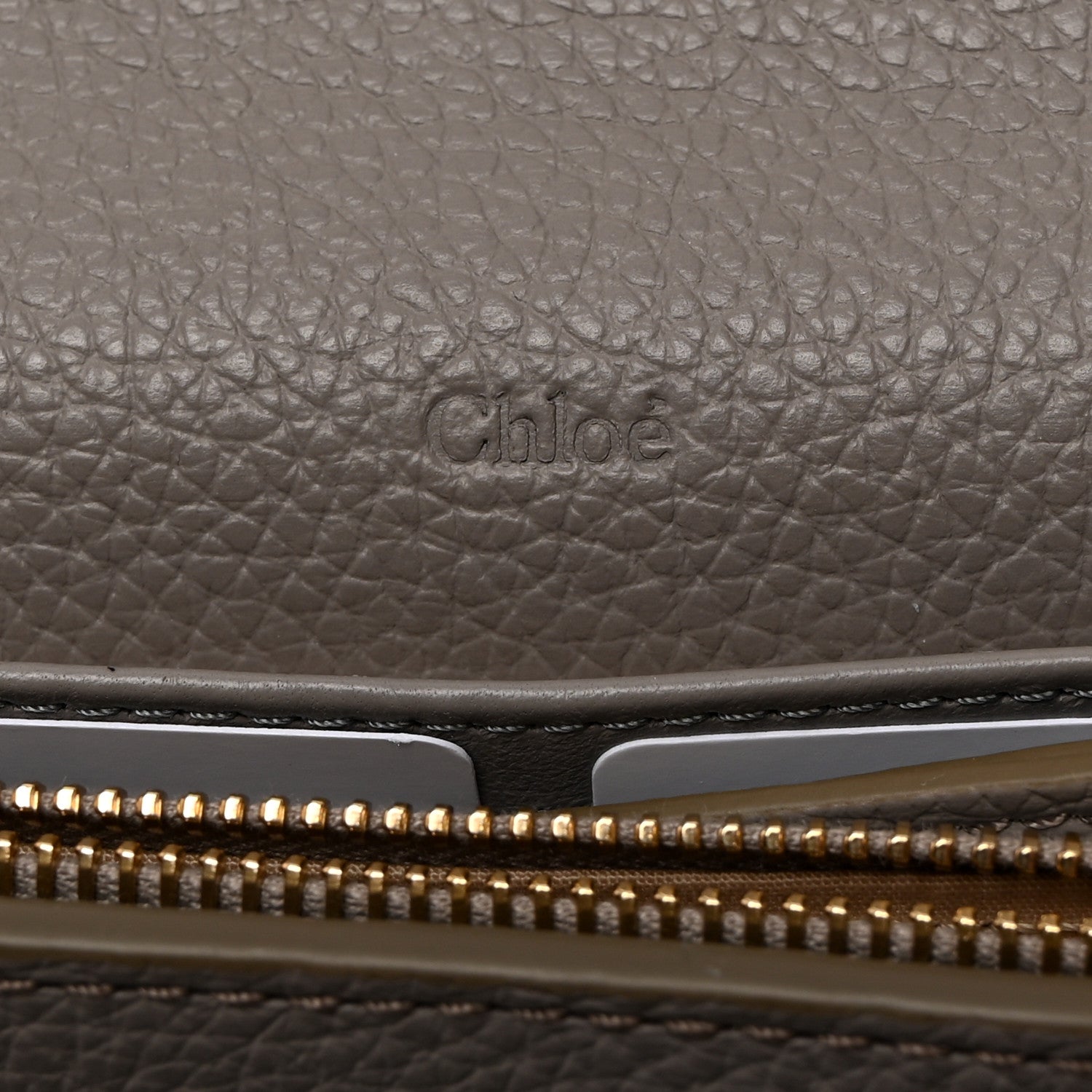 Chloe Calfskin Marcie Continental Flap Wallet Cashmere Grey 8 of 9