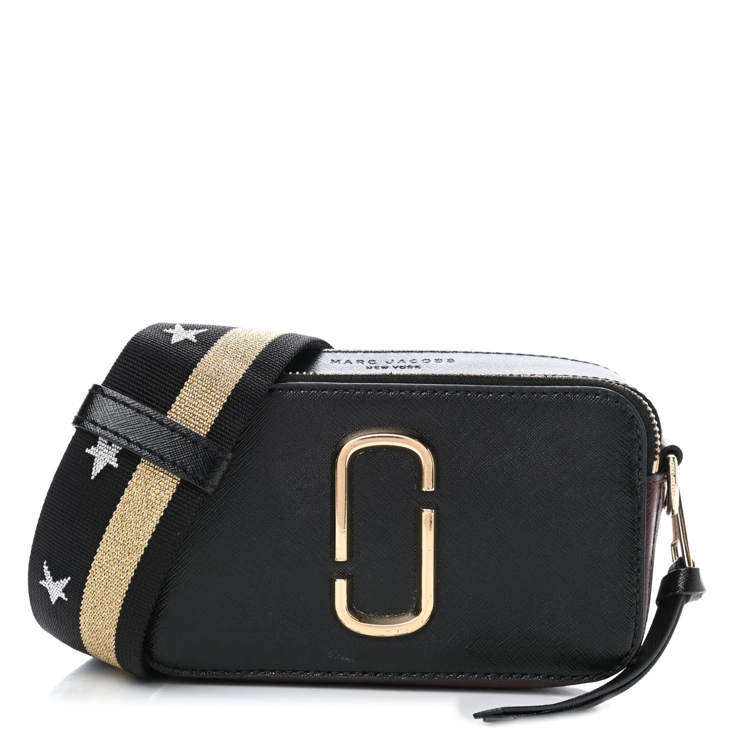 Saffiano Small Snapshot Camera Bag Black Multi