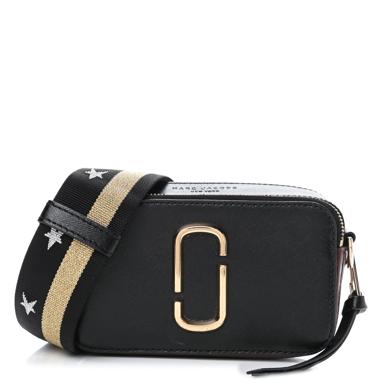 Marc Jacobs Saffiano Small Snapshot Camera Bag Black Multi 1 of 5
