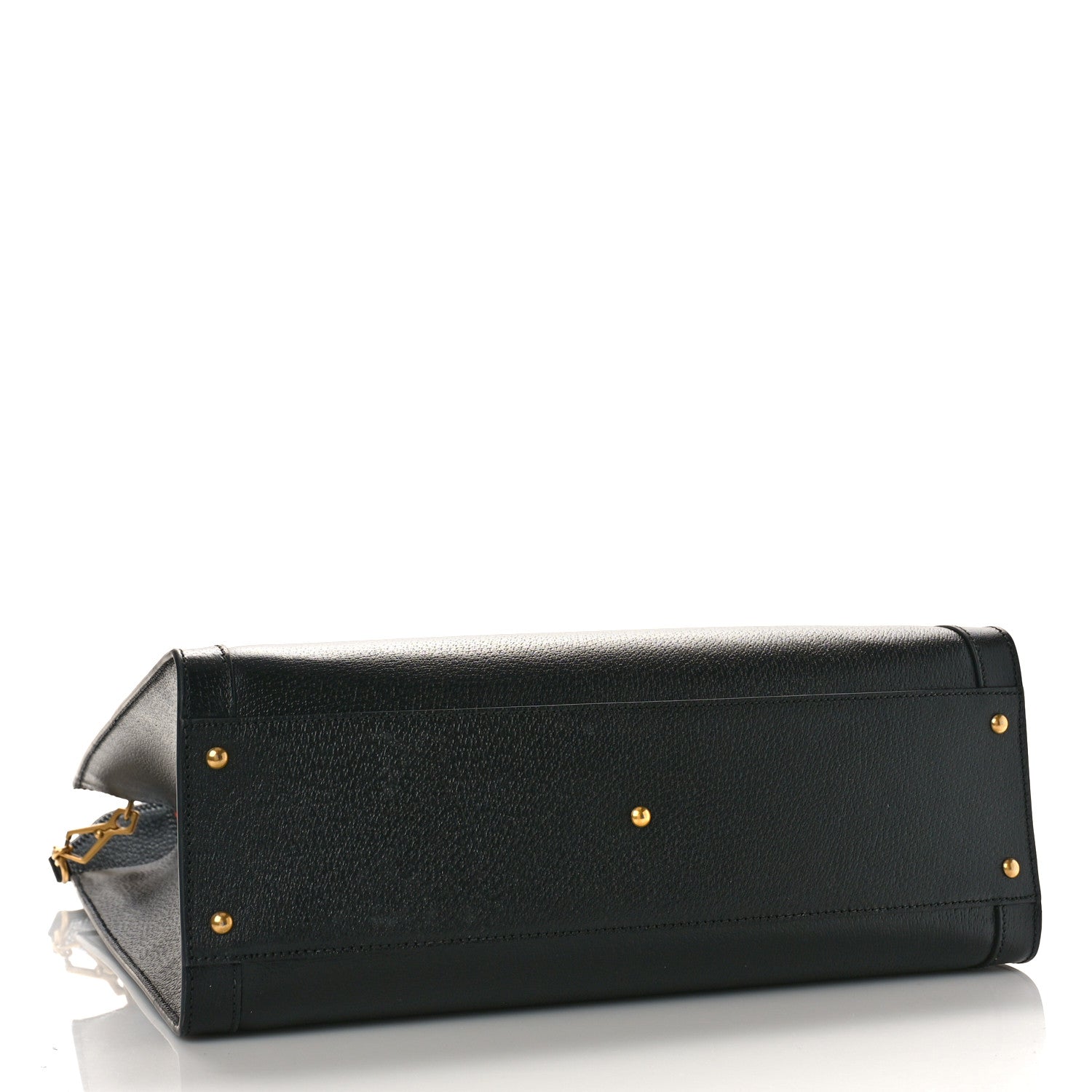 Gucci Wonka Grain Calfskin Large Diana Tote Bag Black 4 of 8